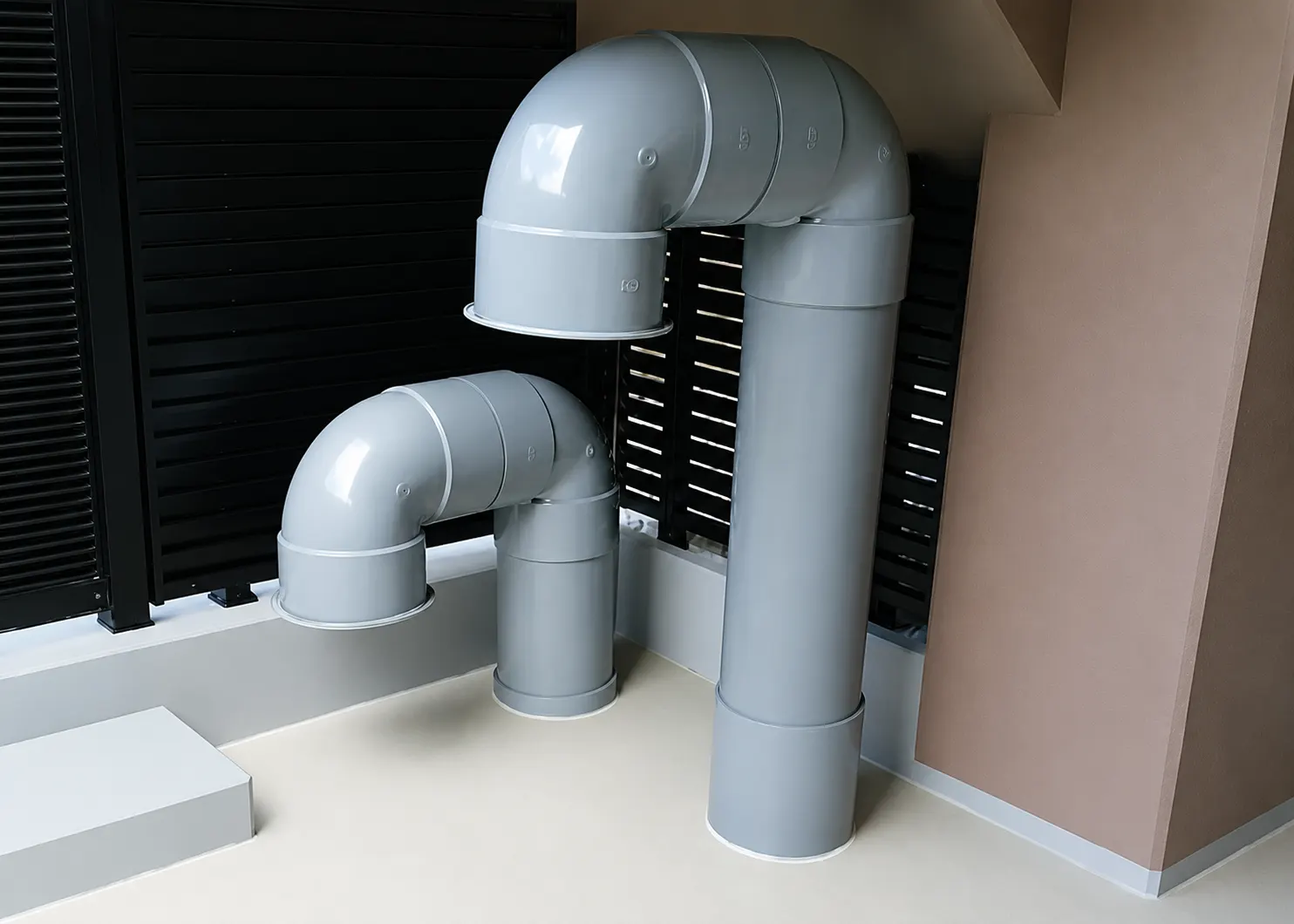 高級マンション地下駐車場からの排気設備騒音対策